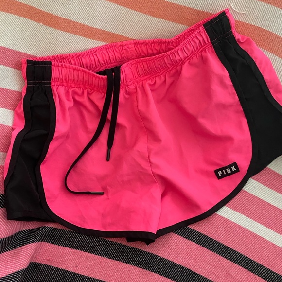 PINK Victoria's Secret Pants - Y2K Hot pink/junior’s shorts. Med built in undies